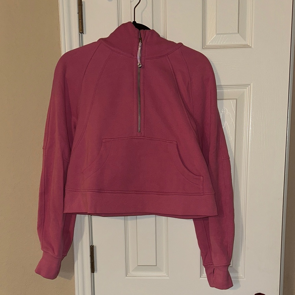 Lululemon Scuba Oversized Half-Zip Hoodie- Pink Blossom